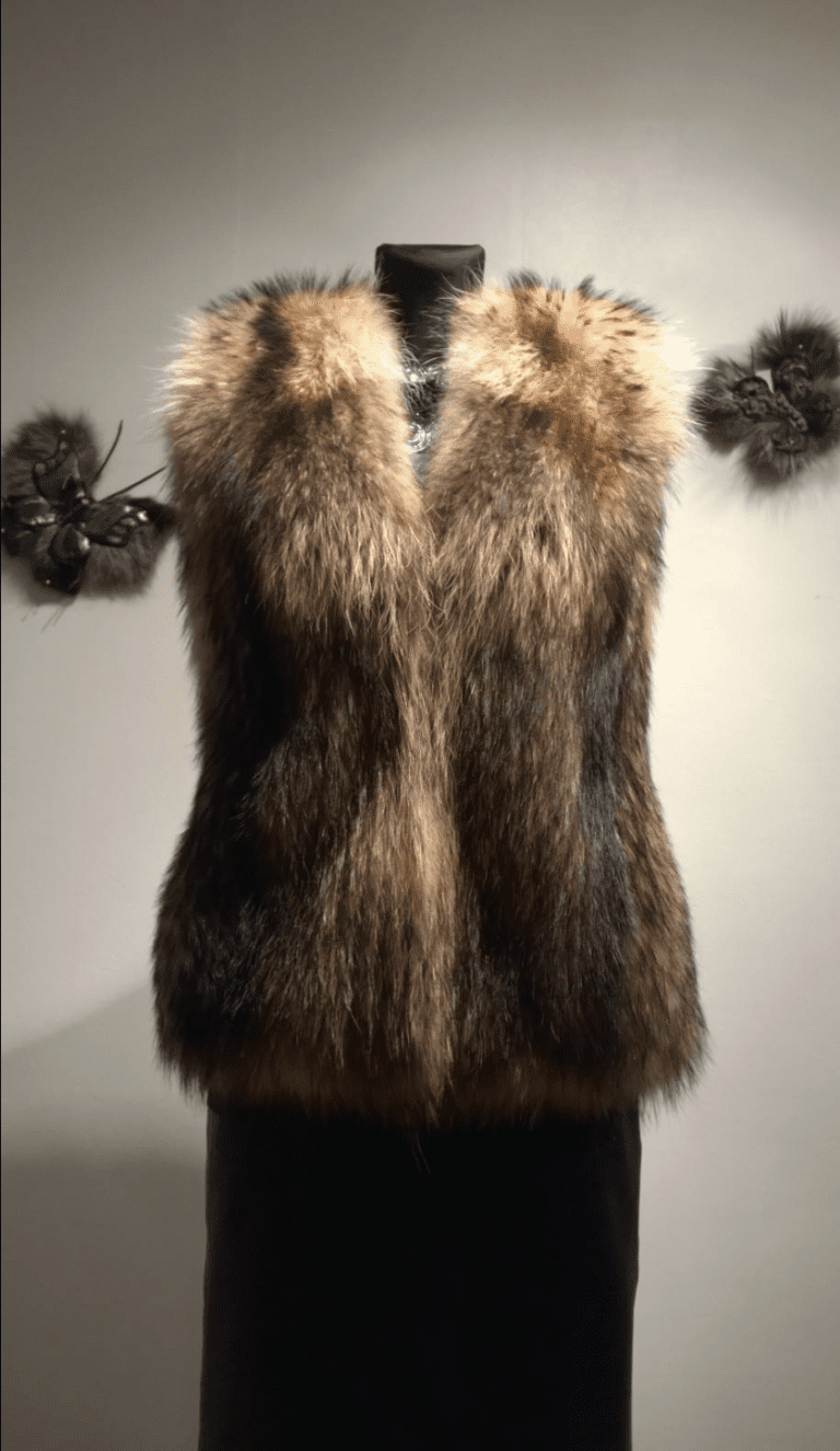 Estonian Raccoon Fur Vest