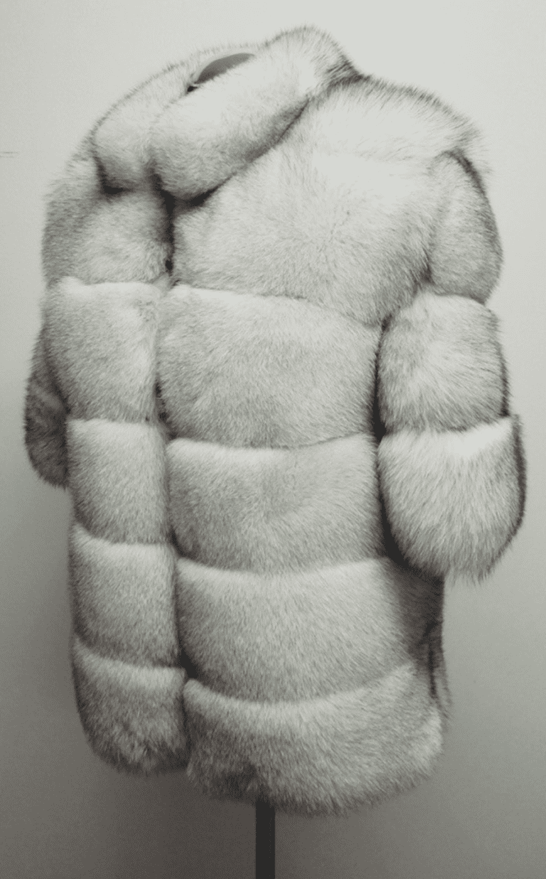 White Fox Fur Coat of Winter Realms